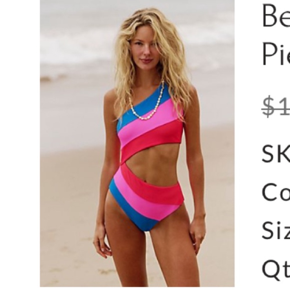 Beach Riot Asymmetric One-Piece